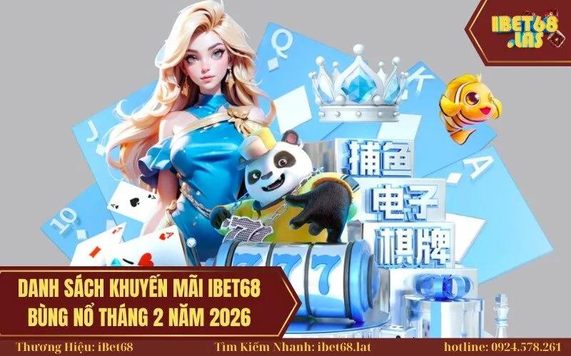 Danh sách khuyến mãi Ibet68 bùng nổ tháng 2 năm 2026